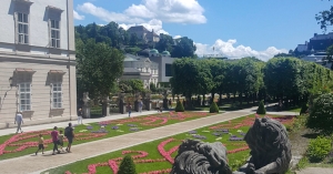 Mornings in Austrian gardens.