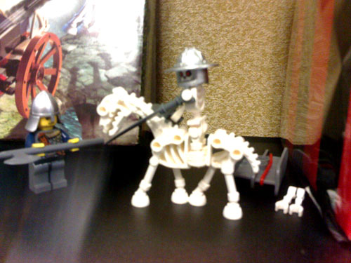I modded skeleton rider to be half robot half skeleton rider. I love Lego.