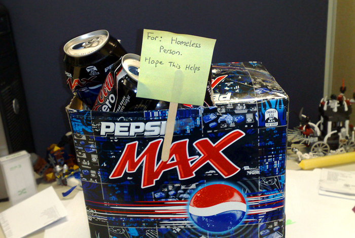 ~50 crushed Pepsi Max and Coke Zero cans I'm forced to recycle manually due to my building's rubbish policy.